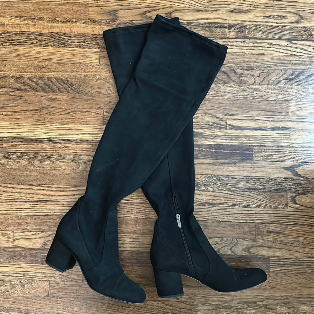 Over the knee black suede Sam Edelman boots